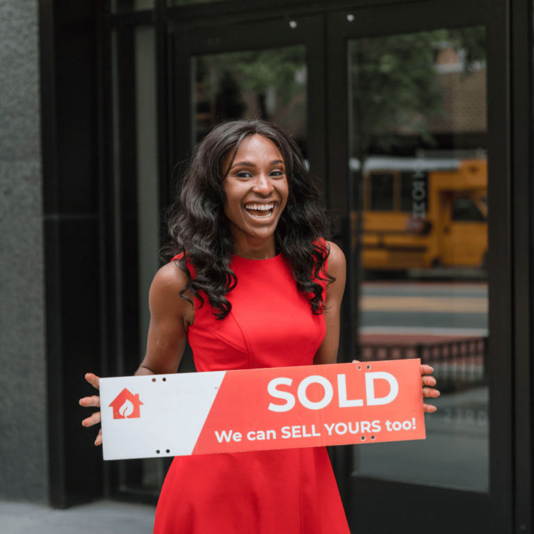 Real estate Woman Sold House